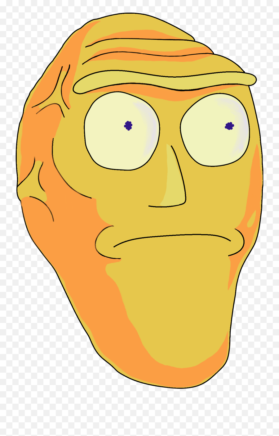 Pickle Rick Face Transparent Free - Head Rick And Morty Png Emoji,Dickbutt Emoji Transparent