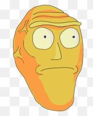 Pickle Rick Face Transparent Free - Head Rick And Morty Png Emoji,Dickbutt Emoji Transparent