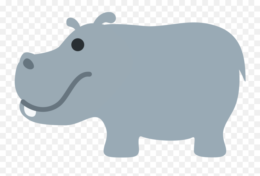 Hippopotamus Emoji Meaning With - Emoji Hippo,Giraffe Emoji