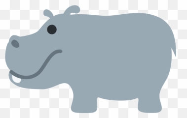 Hippopotamus Emoji Meaning With - Emoji Hippo,Giraffe Emoji