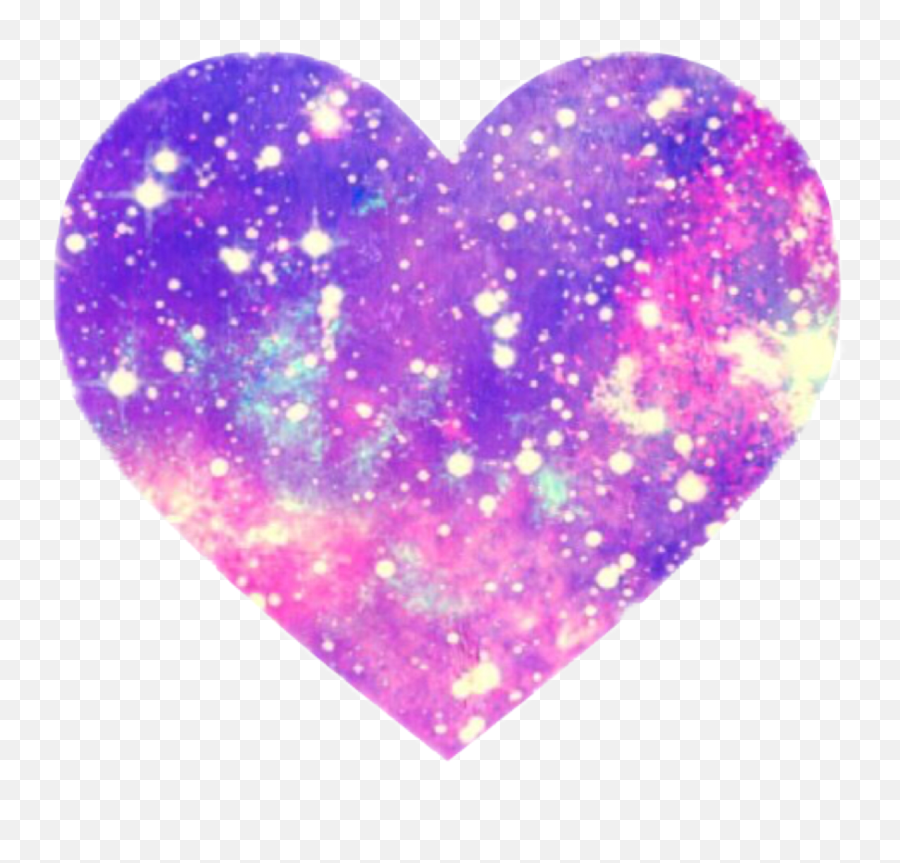 Galaxy Clipart Heart Galaxy Heart - Glitter Pink Love Heart Emoji,Rainblow Sparkle Heart Emojis