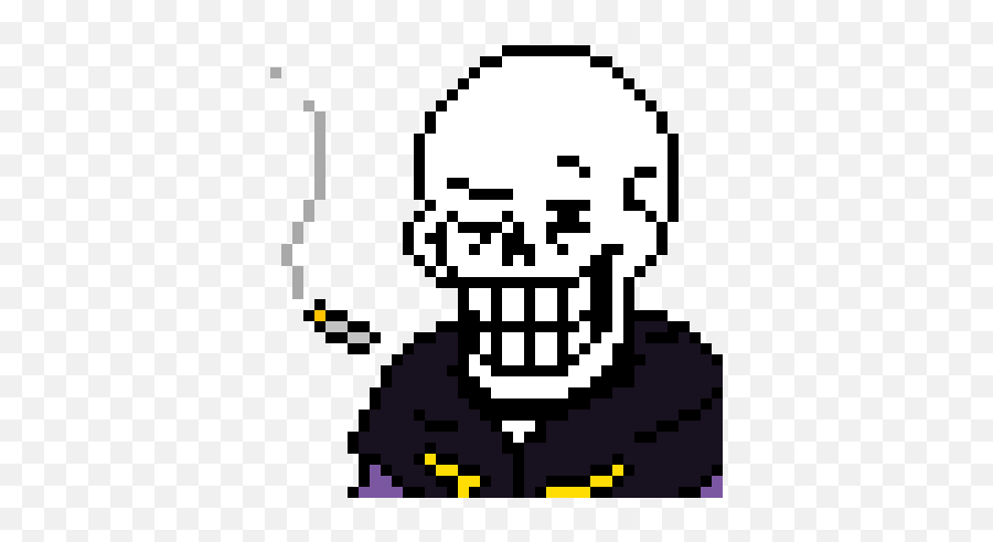 Youu0027re Sweating U0027orangeu0027 Papyrus Is Making Faces - Underswap Classic Papyrus Pixel Art Maker Emoji,Emoticon Face Sweting