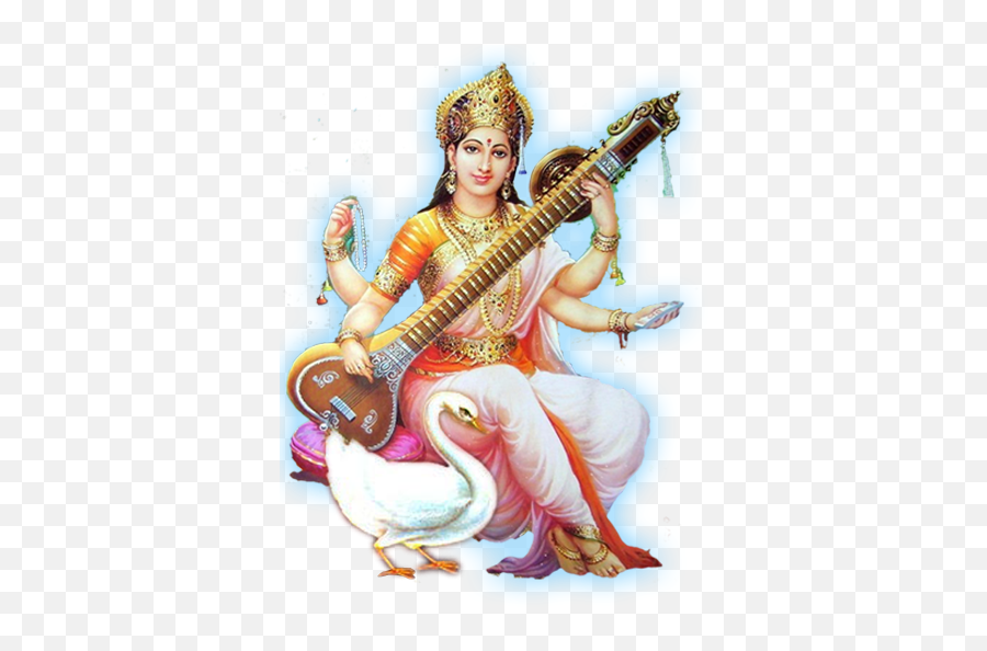 Saraswati Lord Devi Simple - Full Hd Saraswati Png Emoji,Saraswati Emoji