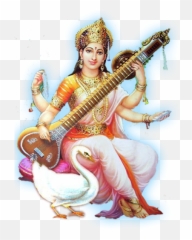Saraswati Lord Devi Simple - Full Hd Saraswati Png Emoji,Saraswati Emoji