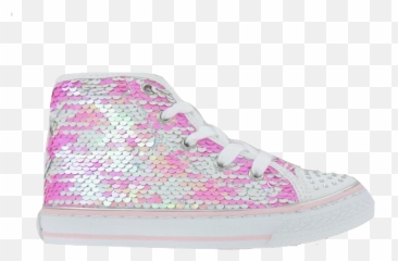 Primigi Pink Sequin High Top Sneaker - White And Pink Sequin High Sneakers Prigmi Emoji,Emoji Girls Shoes