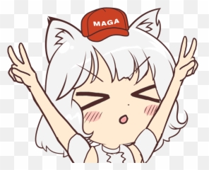 Awoo Maga Sticker - Make America Great Again Drawing Emoji,Awoo Emoji