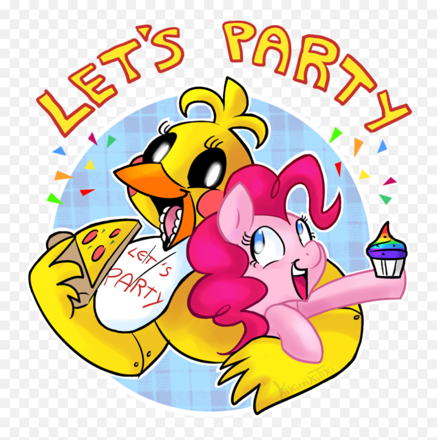Letu0027s Party Png Graphic Transparent Stock - Letu0027s Party Toy Five Nights At Toy Chica Free Transparent Png Clipart Emoji,Emojis Party Invitations