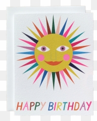 Hbd Rainbow Sunshine Emoji,Text Based Rainbow Emoticon