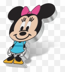 Minnie Mouse 1oz Silv - Chibi Minnie Coin Niue Emoji,Minnie Mouse Print Text Emoji
