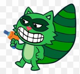 Htf Shifty Lifty Transparent Png Image - Happy Tree Friends Characters Emoji,Shifty Emoticon Htf