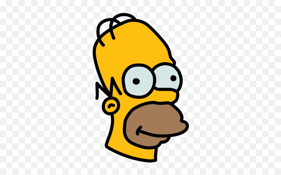 Face Homer Simpson Transparent Png - Homer Simpson Face Png Emoji,Homer Simpson Emoji