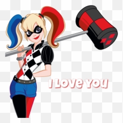 Harleyquinn Iloveyou Sticker By Koa Emoji,Copy Paste Apple Emoji Harley
