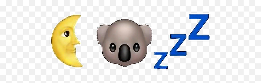 Emoji Tumblr Koala Moon Zzz Sticker By Moonchild,The Z Emoji
