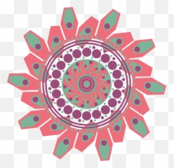 Mandala Pattern Circle Geometric Red Pink Drawing Free Image Emoji,Emotion Mandala Dbt