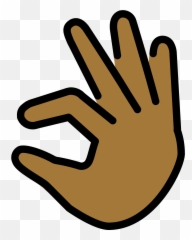 Pinching Hand Emoji Clipart - Pinching Fingers,Finger Pinch Emoji