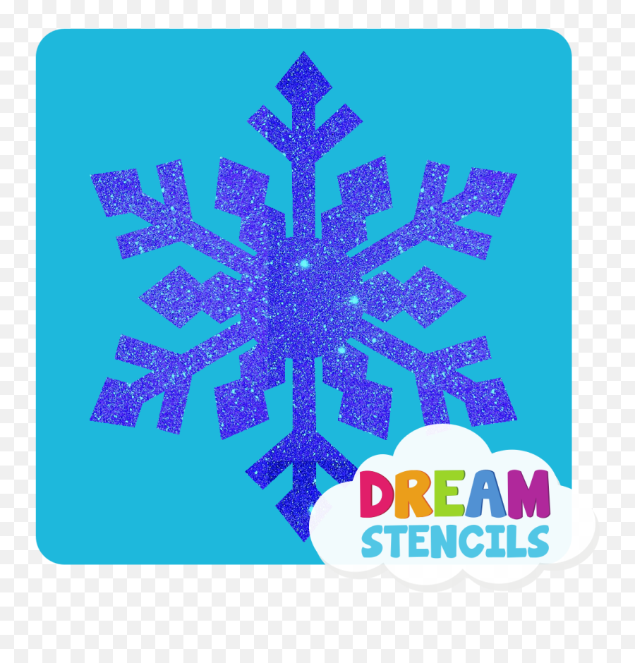 Frozen Snowflake Glitter Tattoo Stencil - Stencil Emoji,Snowflake Sun Leaf Leaf Emoji