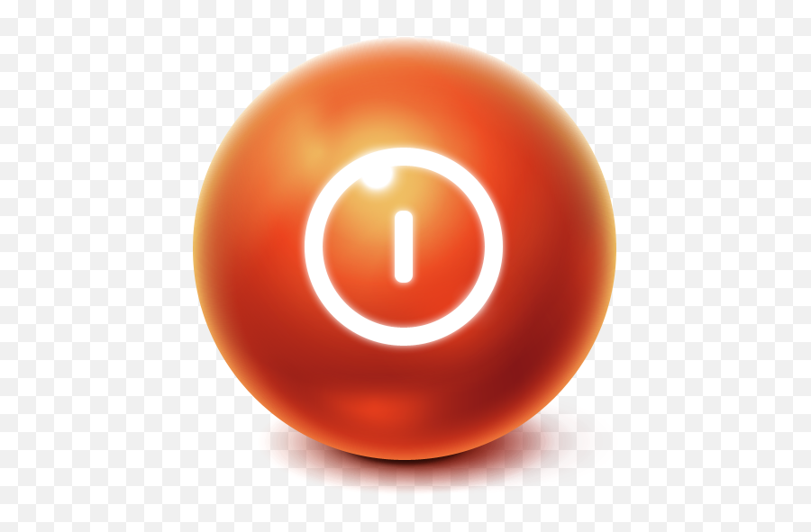 Turn Off Power Off Shut Down Bright Ball Shutdown Icon Emoji,:3c Emoticon :3c