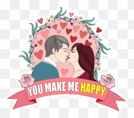 Kiss Day By Marcossoft - Sticker Maker For Whatsapp Emoji,She Texted Kissing A Guy Emoji