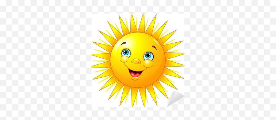 Sticker Smiling Sun - Pixersus Emoji,Smiling Sun Emoji