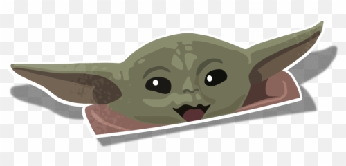 Baby Yodi Grogu U2013 Push To Start Emoji,Slap Emoji Png