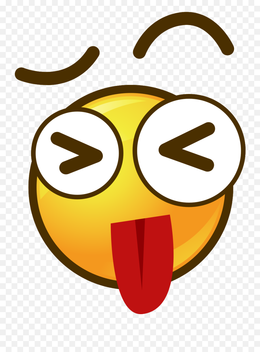 Free Emoji Circle Face Tongue Png With - Emoji Vector,Emoji Face