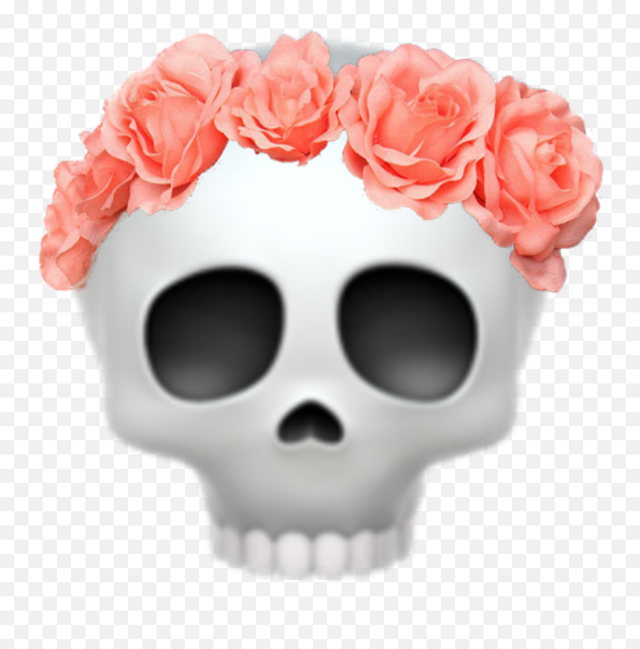 Skull Iphoneskull Cute Dead Death - Garden Roses Emoji,Death Skull Emoji
