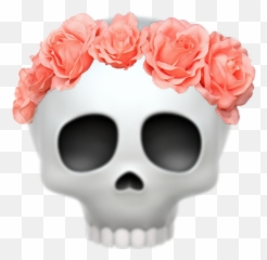 Skull Iphoneskull Cute Dead Death - Garden Roses Emoji,Death Skull Emoji