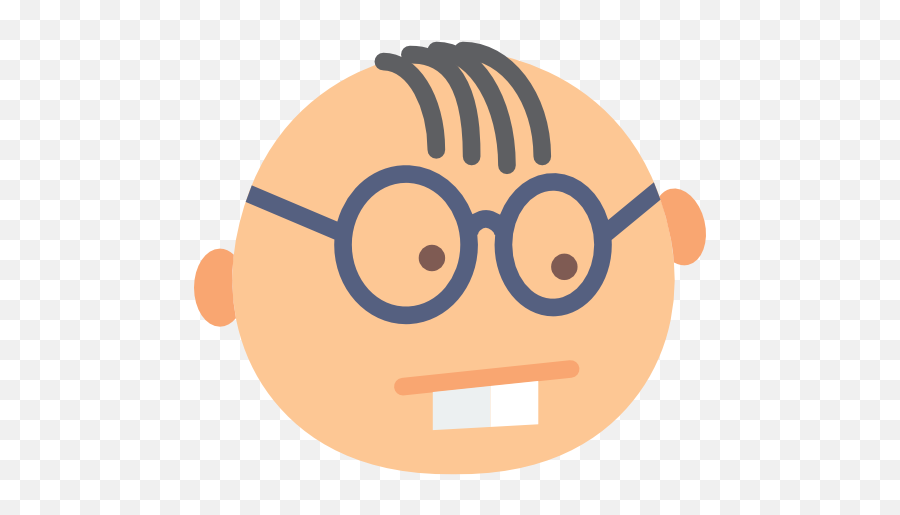 Geek Glasses Emoticon Nerd Smiley - Nerd Avatar Emoji,Nerdy Emoticon