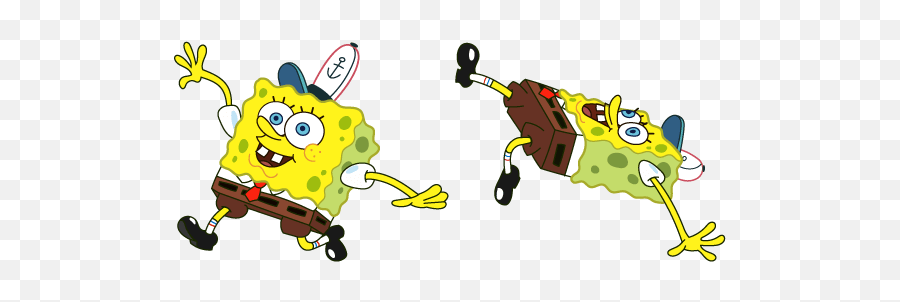 Spongebob Slipping On Ice Spongebob Custom Chrome Web - Fiction Emoji,Usher Emoji Pic