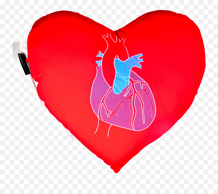 Heart Pillow - Heart Sahe Pillow Clip Art Emoji,Red Heart Emoji Pillow