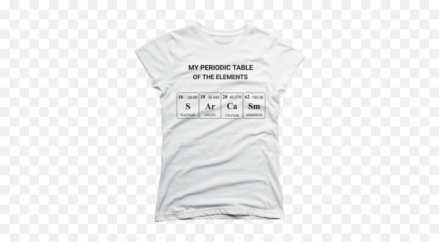 Trending Typography Womenu0027s T - Shirts Design By Humans Short Sleeve Emoji,Periodic Table Of Human Emotions