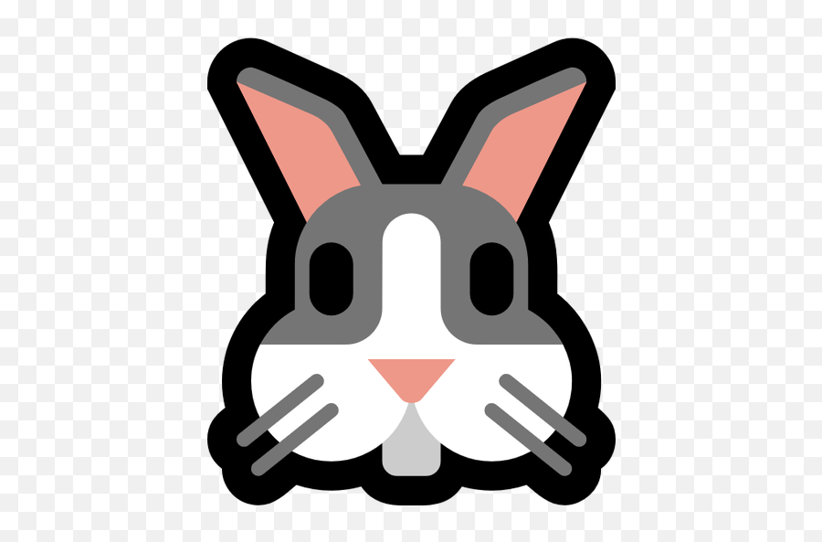 Windows Rabbit Face - Microsoft Emoji Rabbit,Rabbit Emoji