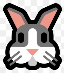 Windows Rabbit Face - Microsoft Emoji Rabbit,Rabbit Emoji