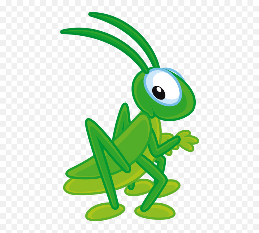 Cartoon Animals - Grasshopper And Ant Drawing Emoji,Cicada Emoji