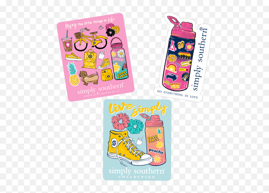 Simply Southern Stickers Wave - Amys Party Store Southern Stickers Emoji,Peach Emoji Plush