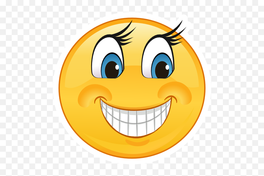 Crazy Smiling Emoji Sticker - Smiling Emoji,Smiley Emoji