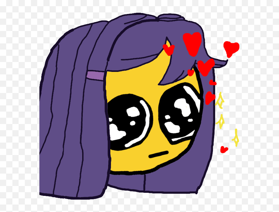 Hearts Sparkles Yuri Emoji Yeah - Fictional Character,Sparkle Eyes Emoji