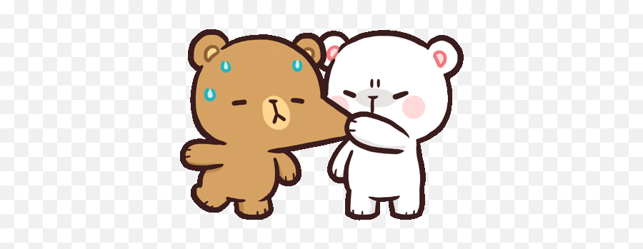 Pin - Anime Cute Kawaii Bear Emoji,Gif Snuggle Emoticons