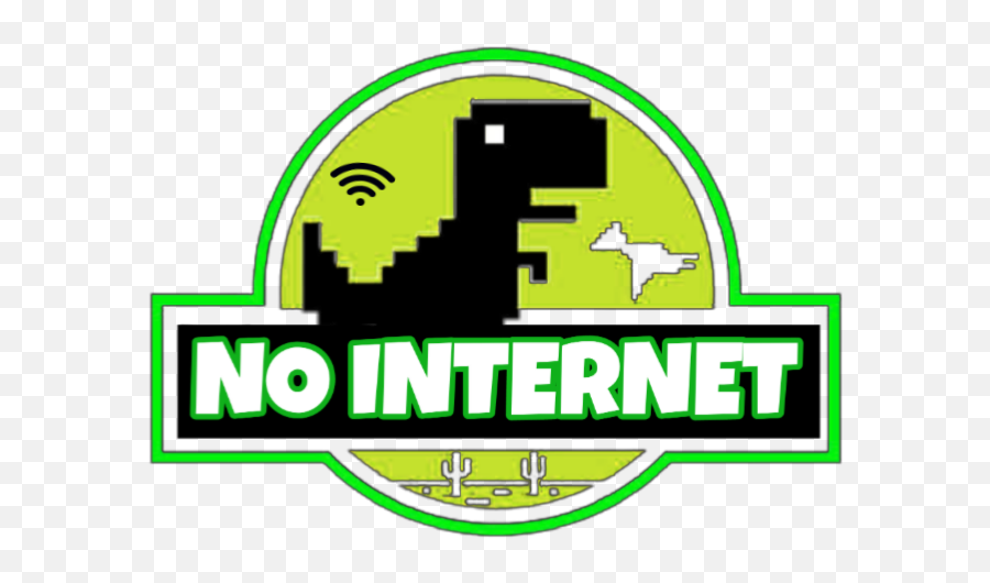 No Internet Sticker - Album On Imgur Dinosaurio De Google Pixel Art Emoji,Cigar Emoticon For Iphone