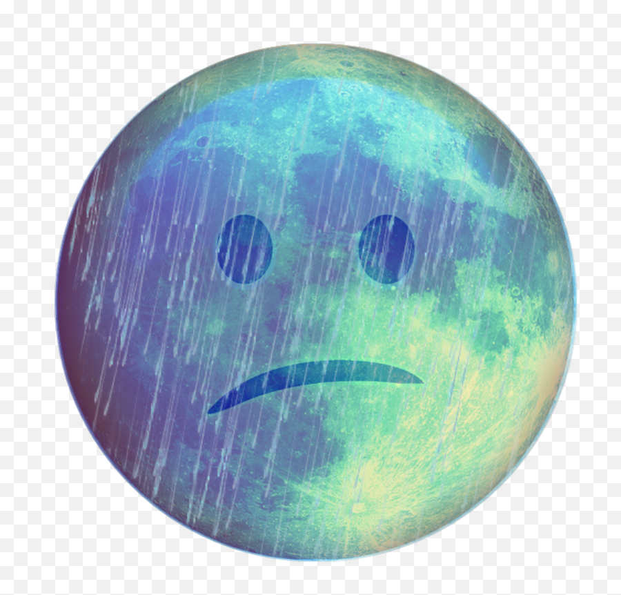 Sad Depressed Depression Face Blue Cry Emoji - Circle Depression,Sad Crying Face Emoticon