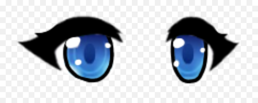 The Most Edited - Gacha Blue Eyes Transparent Background Emoji,Emoticon For Ataraxia
