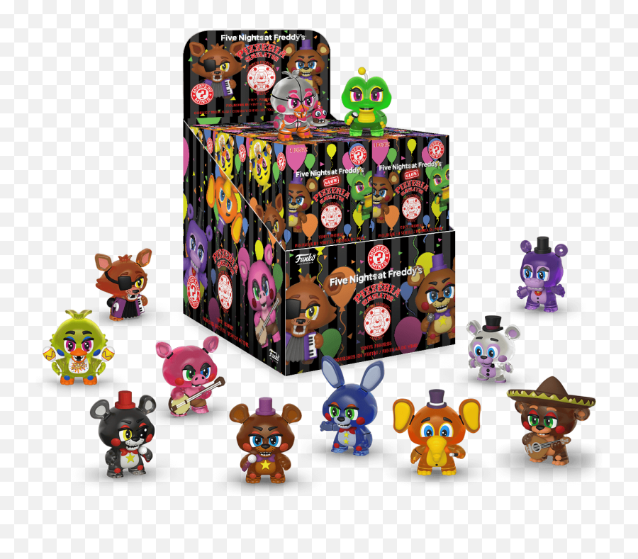 Products - Fnaf Pizzeria Simulator Mystery Minis Glow Emoji,Mr Hankey Emoji