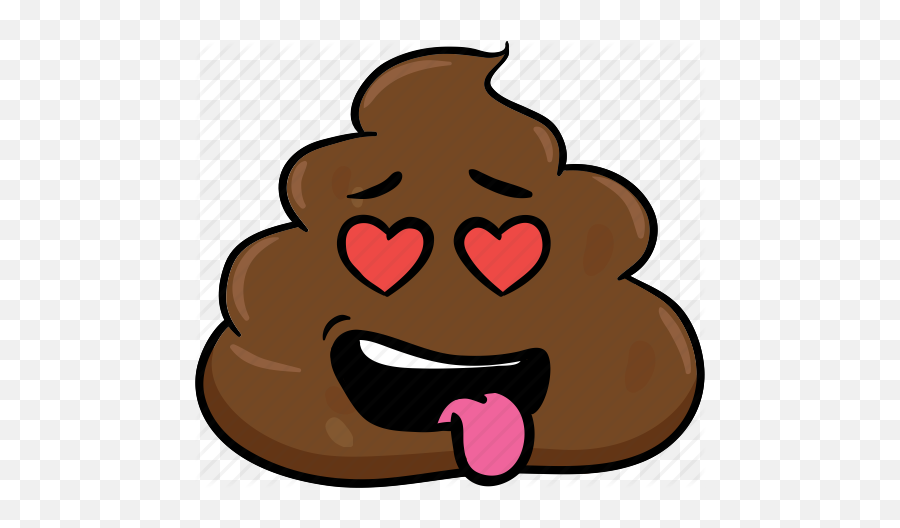 Cartoon Emoji Face Poo Pooh Poop - Cartoon Pooh Emoji,Pooping Emoji