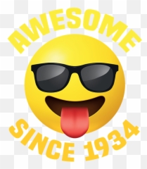 Awemoji 1934 Throw Pillow - Happy,Emoji Throw Pillows