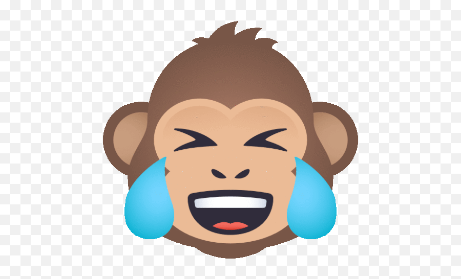 Monkey Laughing With Tears Joypixels Sticker - Monkey Sleepy Monkey Cartoon Emoji,Laughing Emojis Clipart
