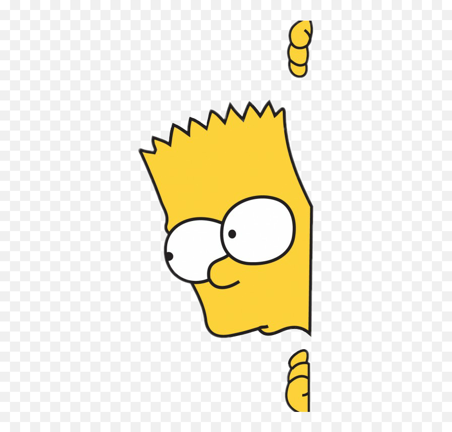 Download Homer Bart Text Wallpaper - Peeking Bart Emoji,Homer Simpson Emoticon