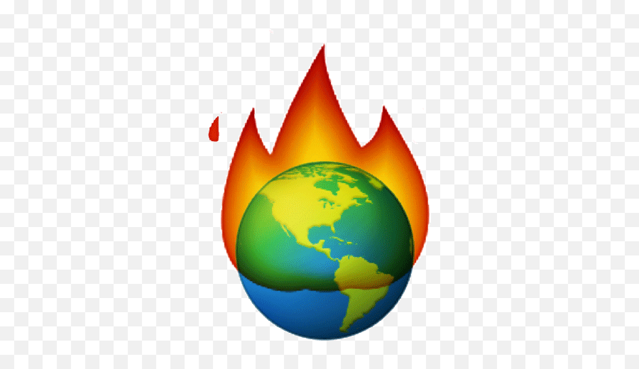 Burning World Emoji Sticker - Burning World Emoji Discover World Cup Emoji,World Emoticon For Facebook
