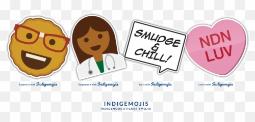 Indigemojis - Indigemojis Happy Emoji,Chill Emoji