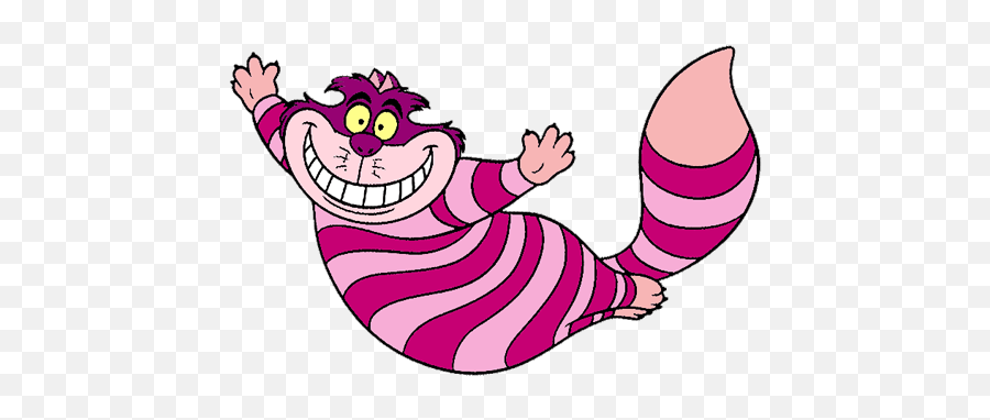 Download Cheshire Cat And Disney Alice In Wonderland Clipart - Cheshire Cat Clipart Emoji,Daydreaming Emoticon Cute