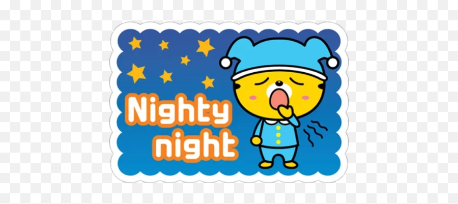 Telegram Sticker 48 From Collection Yango The Baby Tiger - Happy Emoji,Nighty Emoticon